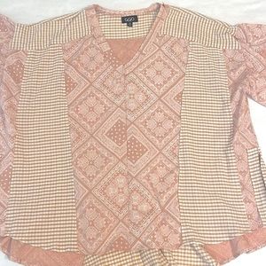 GiGio Bandana Print Pink Top